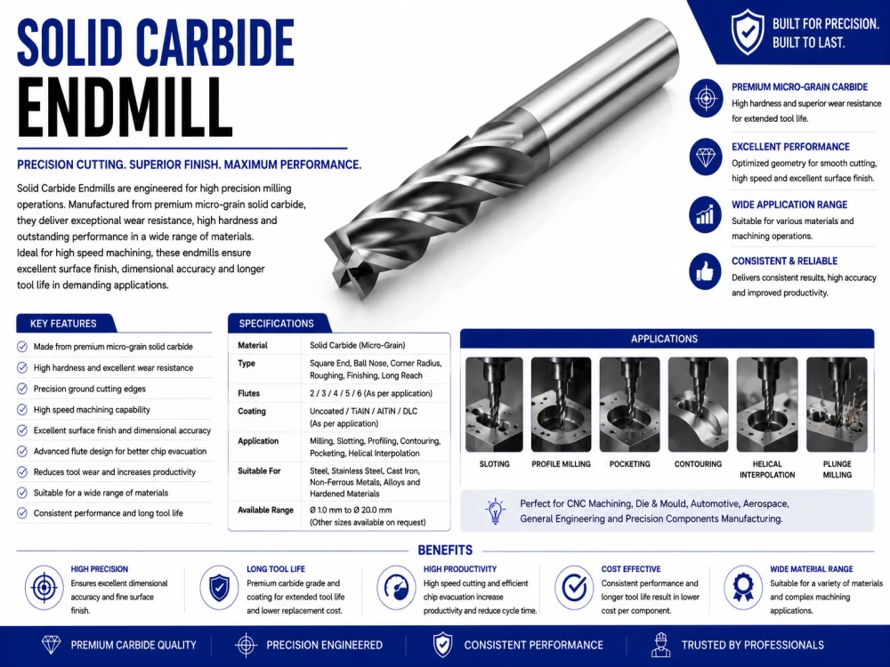 SOLID CARBIDE ENDMILLS